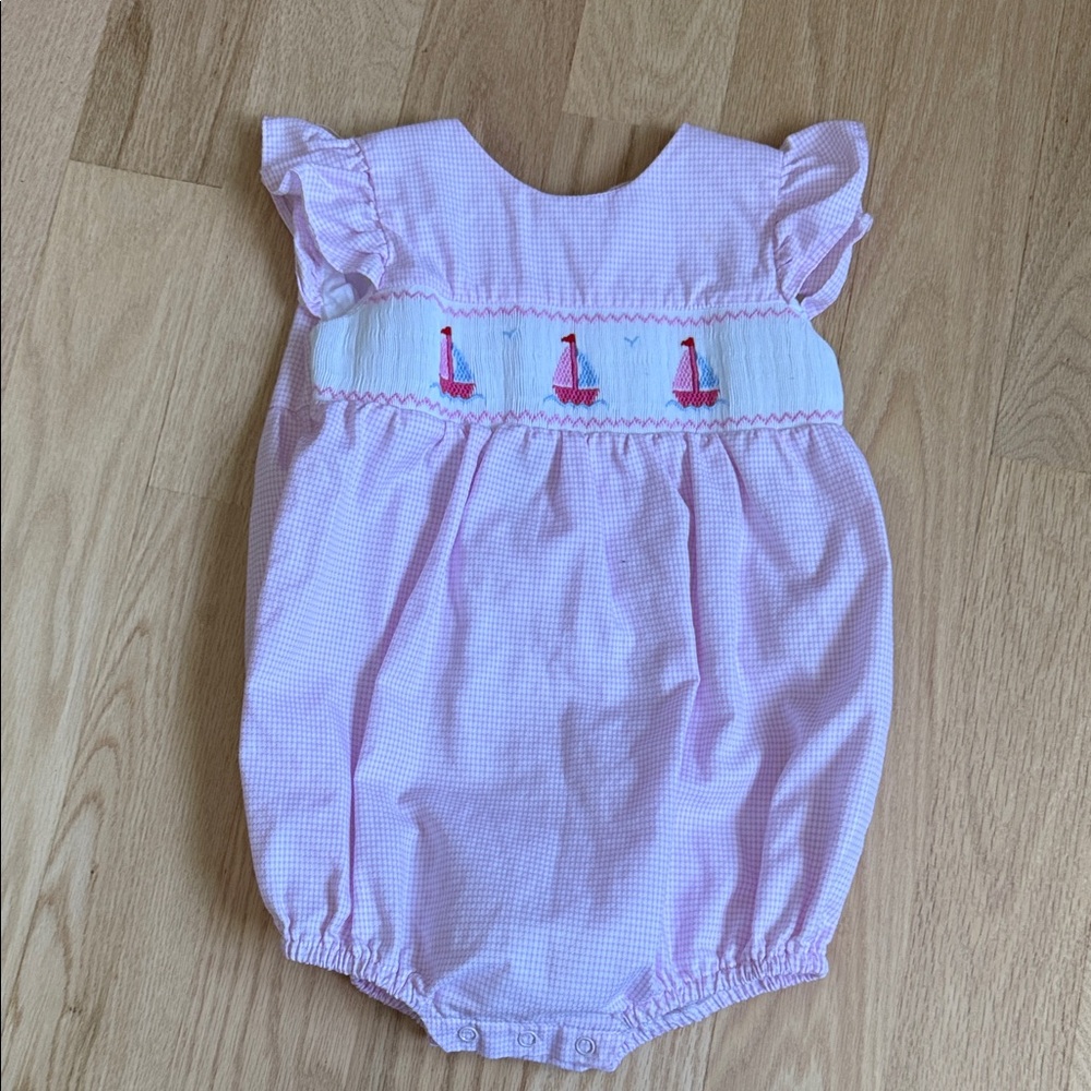 Fantasie Pink Checkered Baby Outfit